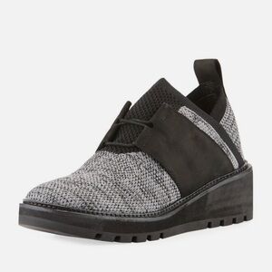 Eileen Fisher Wilson Lace-up Platform Knit Wedge Sneakers Size 9.5